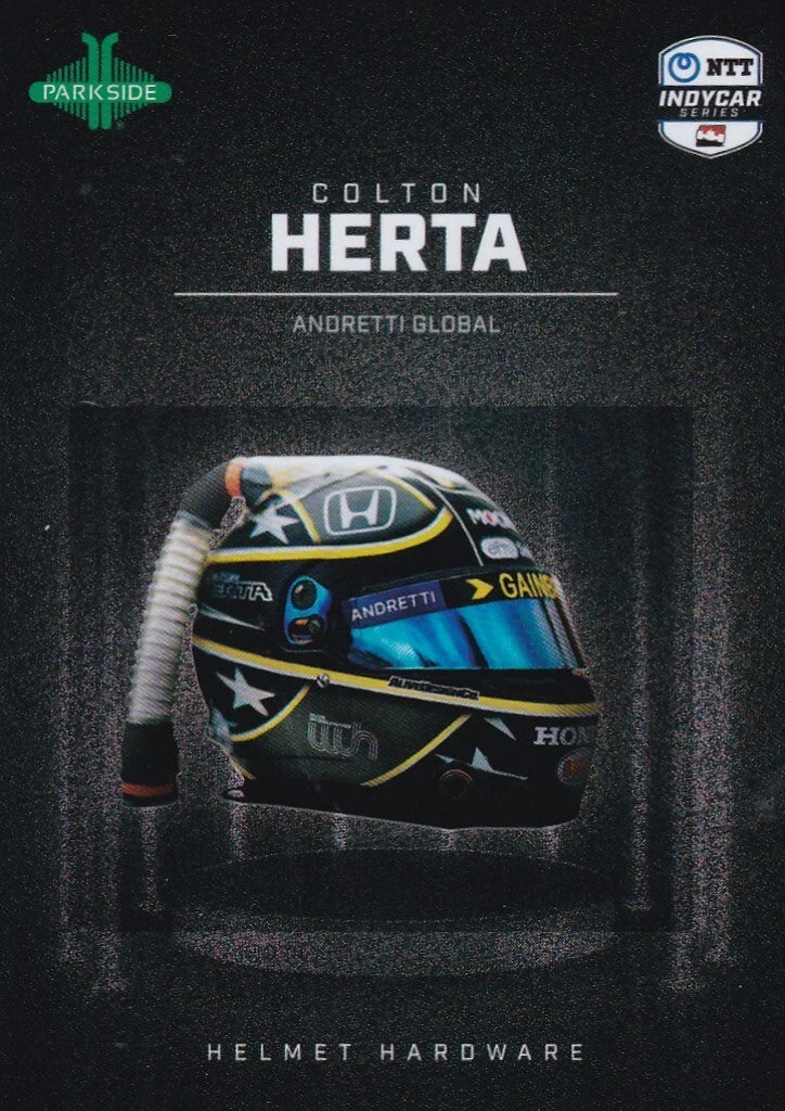 2025 Parkside Indycar Insert Cards - Helmet Hardware